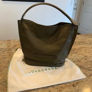 Longchamp “3D” Leather Hobo Bag
